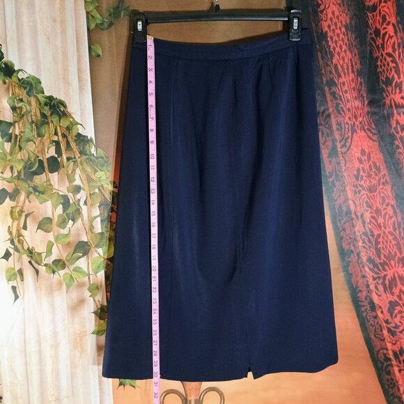 EUC: Vintage 60s Ni-Nel Navy Blue Beaded Suit Set Jacket & Skirt Size see desc - Picture 14 of 14